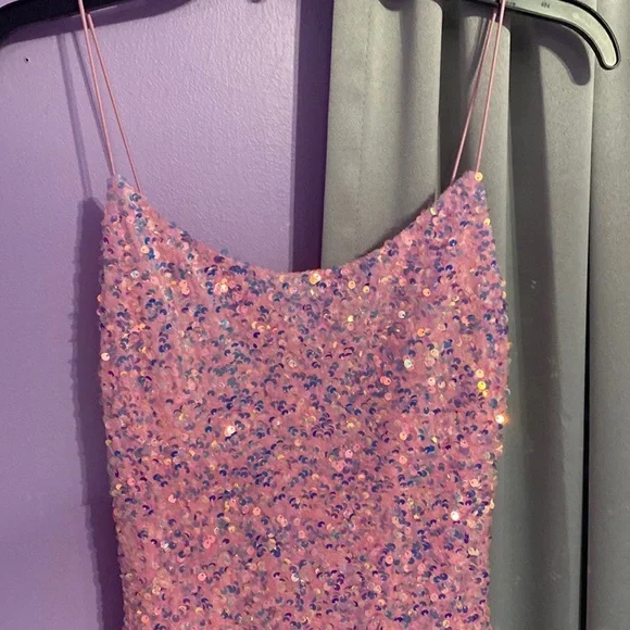 B Darlin Pink Dress 3/4 - Picture 2 of 5